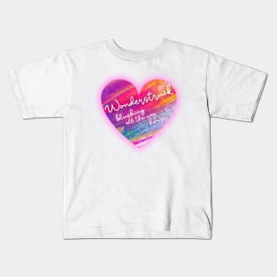 Wonderstruck Enchanted Lyric art Kids T-Shirt